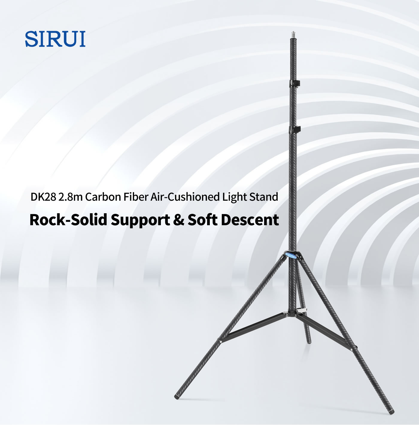 DK28 2.8m Carbon Fiber Air-Cushioned Light Stand